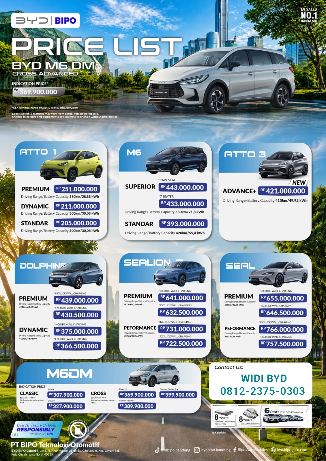 Price List BYD BIPO